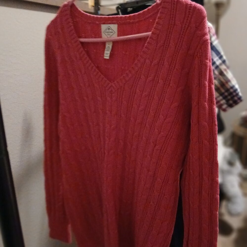 Cable knit sweater NWT Pink